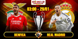 Soi Kèo Benfica Vs Real Madrid 3h 29/01 - Cúp C1
